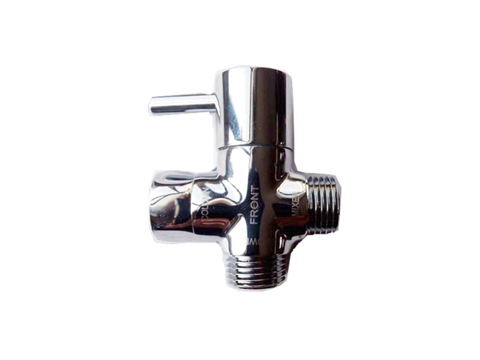 Griferia Divertor Ducha Bronce Cromo Brillo Para Baño 
