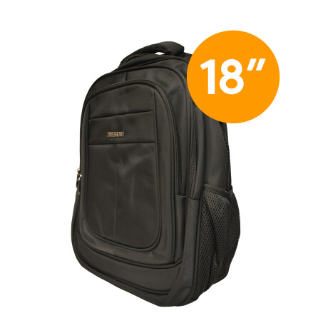 Mochila Sport 18" Para Notebook Candado Integrado Reforzada Negro