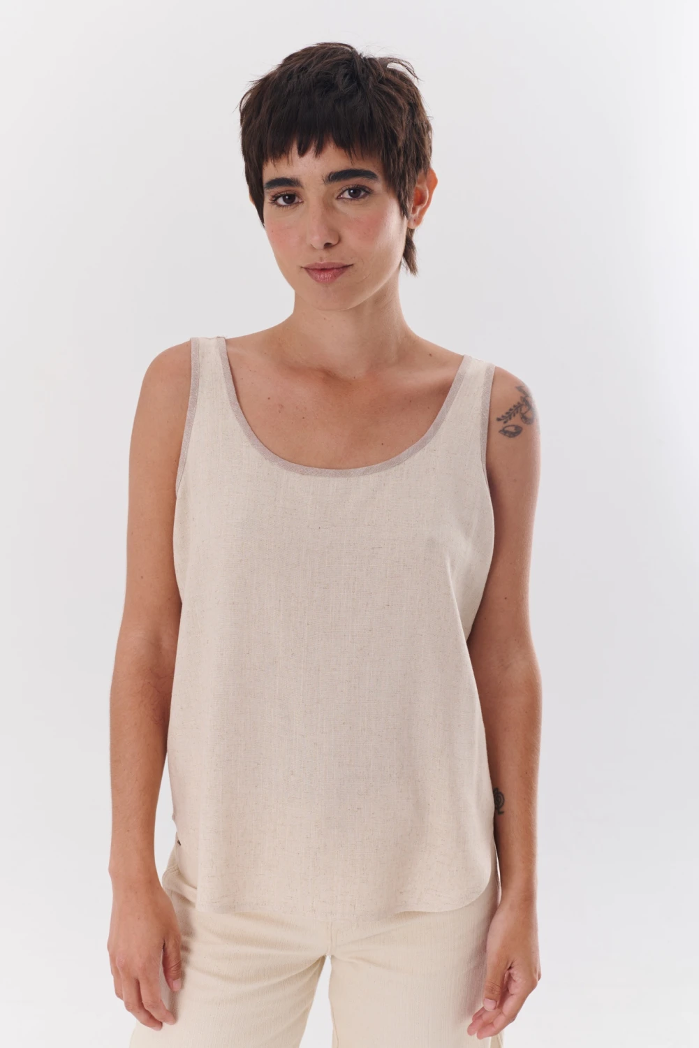 MUSCULOSA LINO VIVIAN beige 4