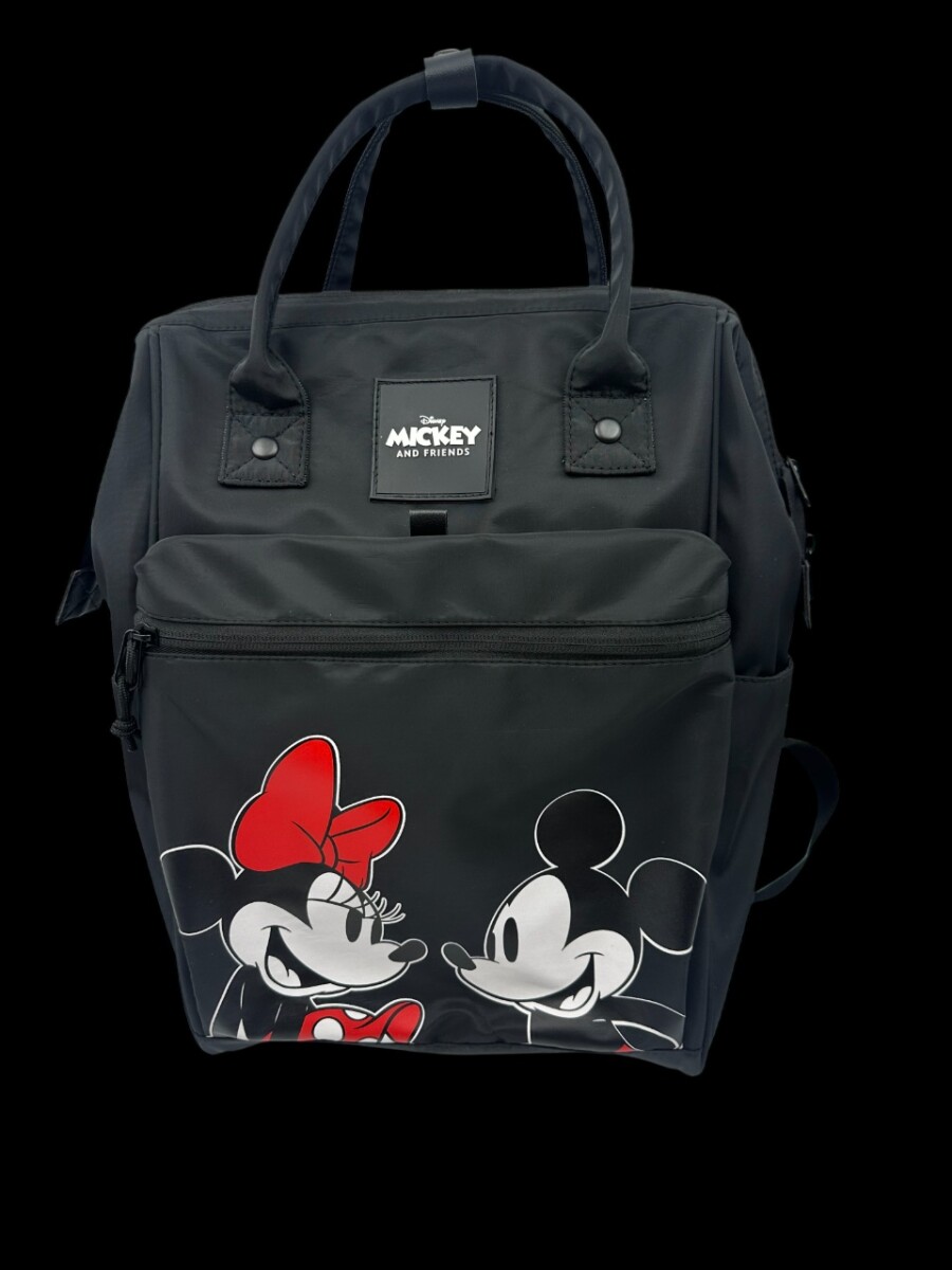 Mochila Disney DIS7355 Minnie Y Mickey Universo Binario - NEGRO 