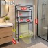 Estante Organizador Lavarropas O Baño Inodoro Mueble Metal IMBACK Color Negro Estante Organizador Lavarropas O Baño Inodoro Mueble Metal IMBACK Color Negro