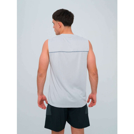 Remera Sin Manga Balance de Hombre Gris