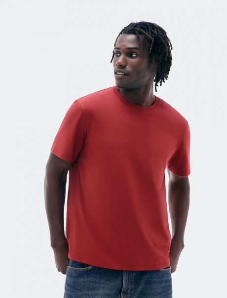 CAMISETA BÁSICA SUPER COTTON ROJO