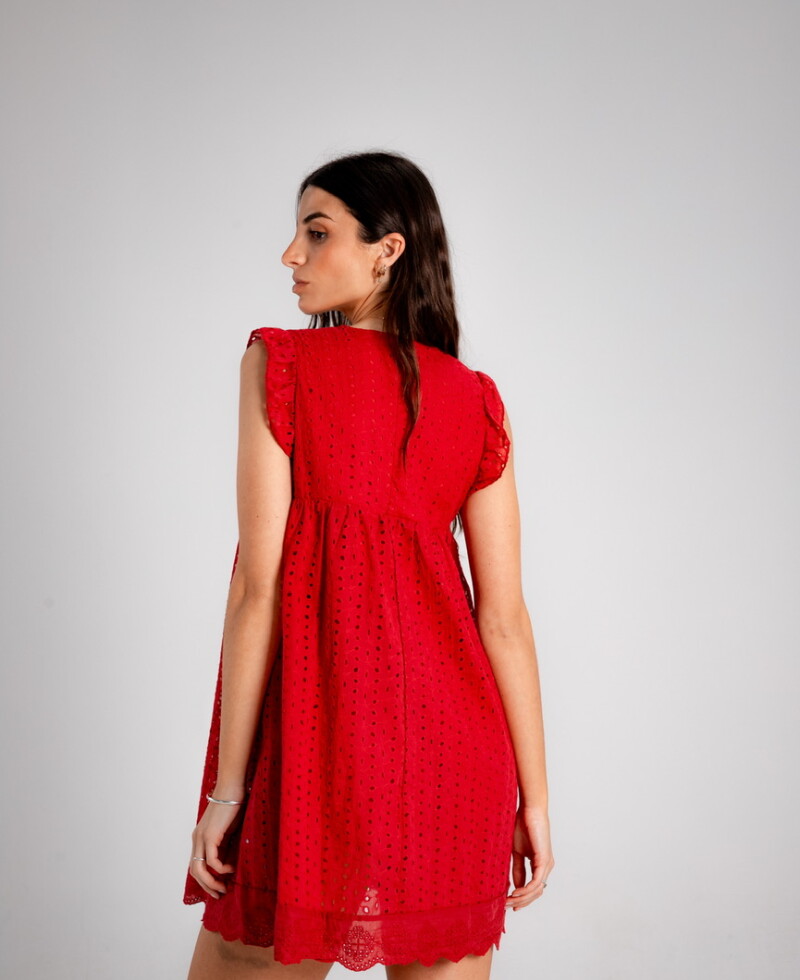 Vestido Ambar bordó