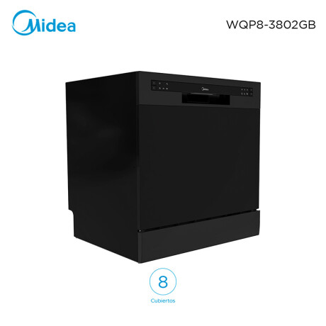 Lavavajillas Midea WQP83802GB 8 Cubiertos Negro