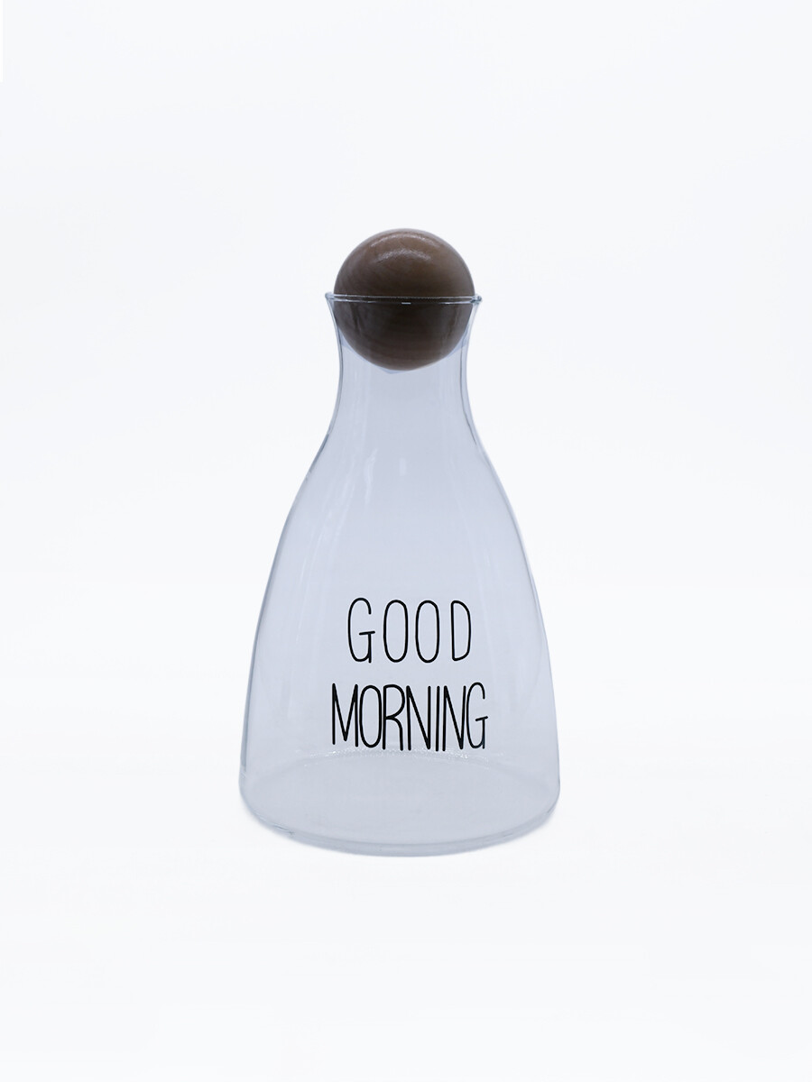 DECANTADOR GOOD MORNING CON TAPA - TRANSPARENTE 