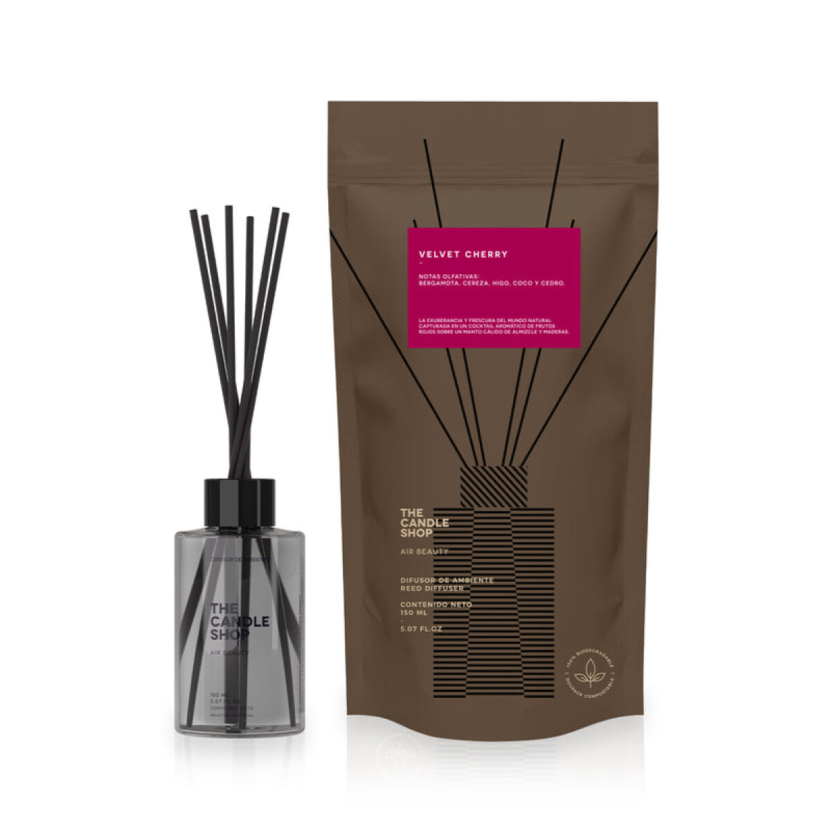 DIFUSOR BASIC COMPOST VELVET CHERRY 