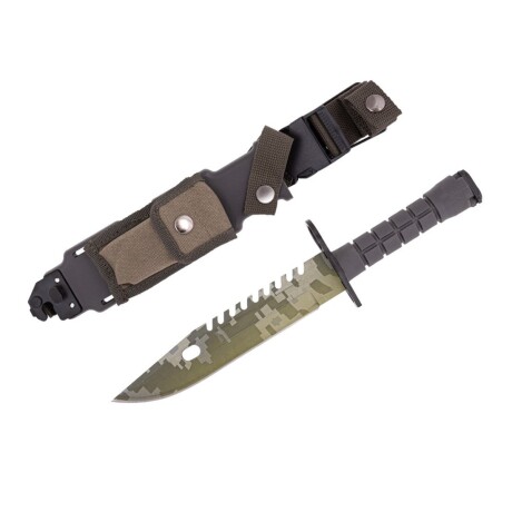 Cuchillo táctico camuflado con piedra de afilar - Bayoneta Cuchillo táctico camuflado con piedra de afilar - Bayoneta