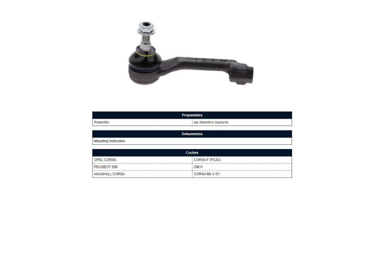 Puntero 208 21-25 Izq Puntero 208 21-25 Izq