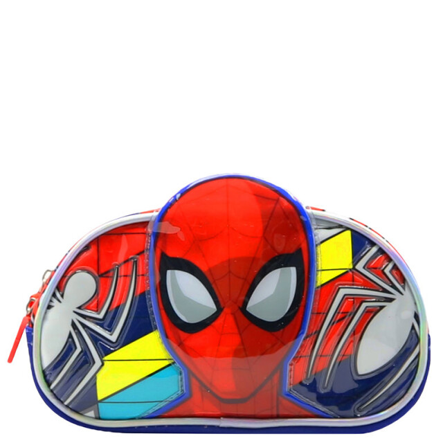 Cartuchera Spiderman Spider Man 2 Cierres Rojo - Azul