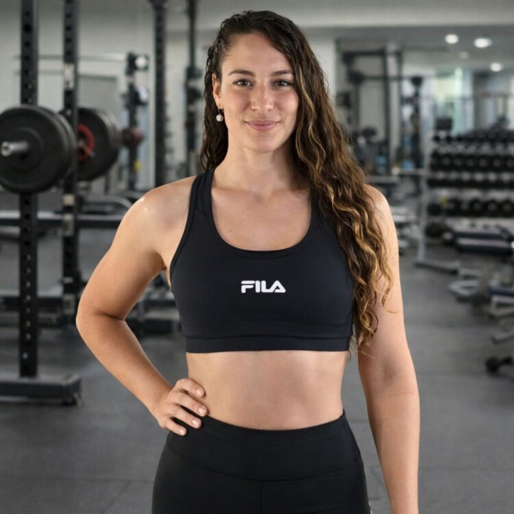 TOP DEPORTIVO CUZADO HIGH CROSS FILA NEGRO