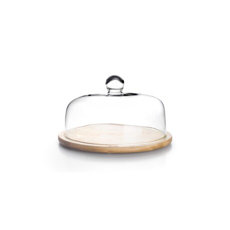 Campana de Cristal con Base de Madera 30 cm Campana de Cristal con Base de Madera 30 cm