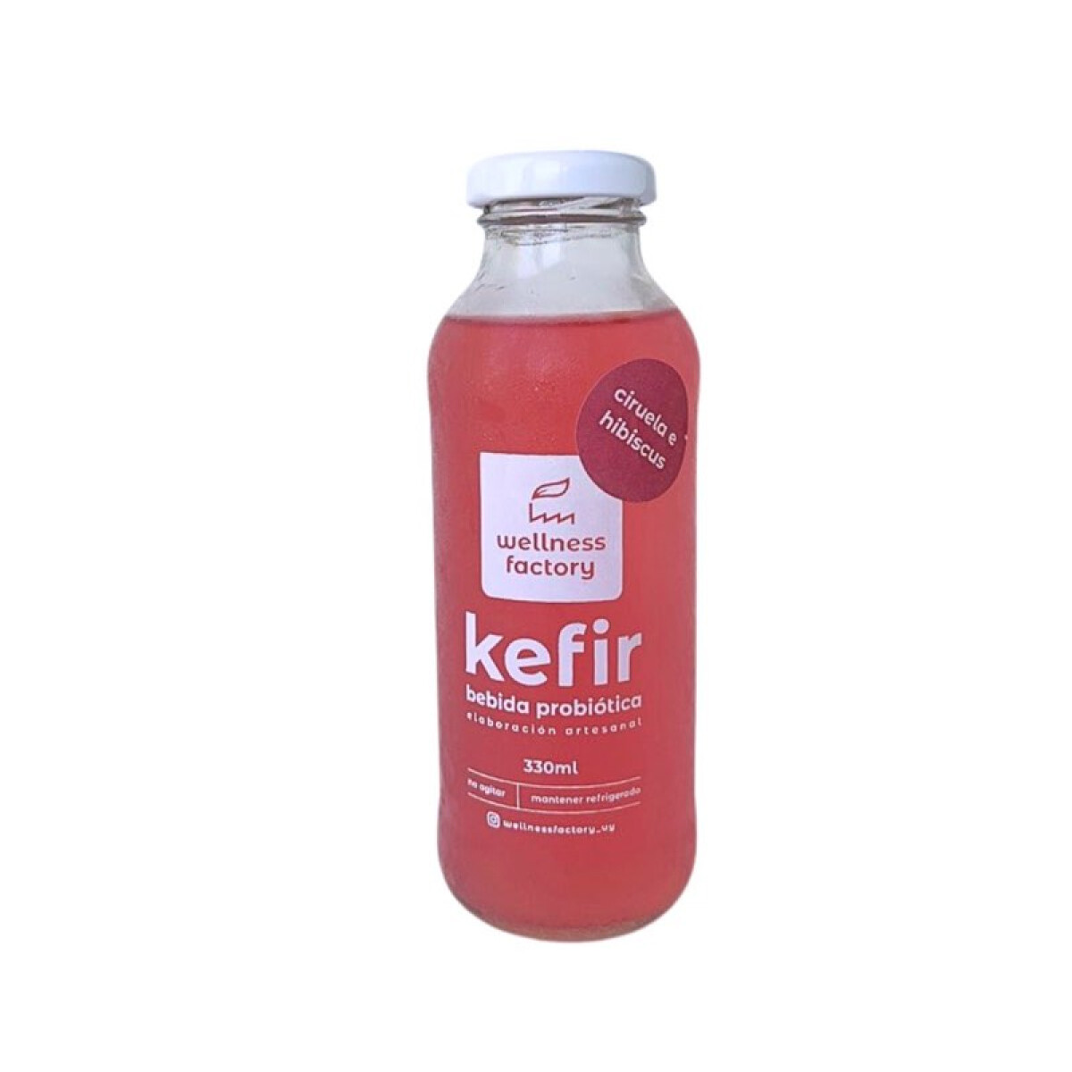 Agua de Kefir ciruela e hibiscus 330ml 