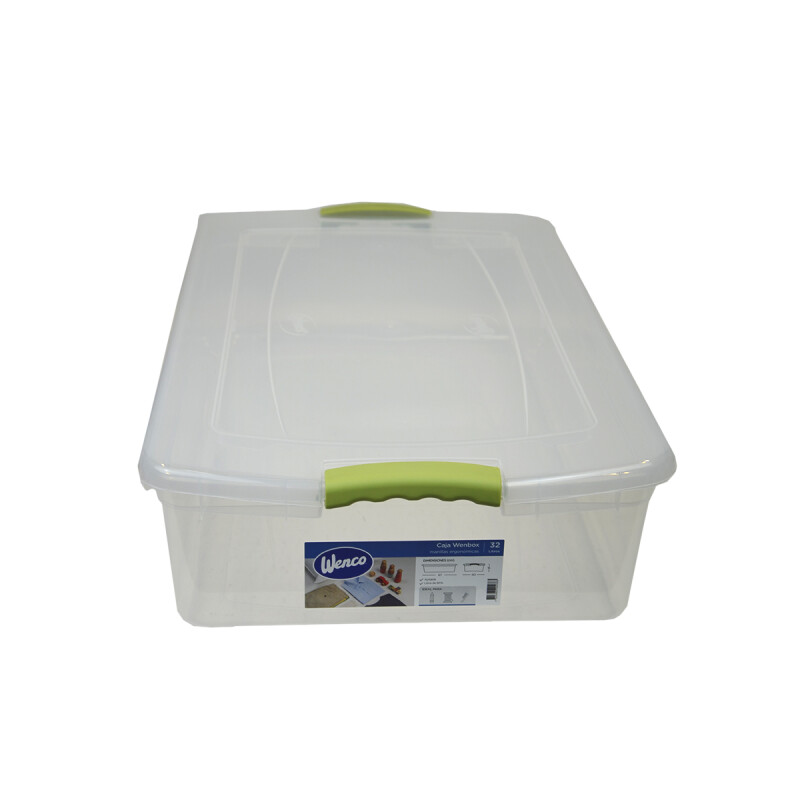 Caja organizadora 32 lts Wenbox TRANSPARENTE