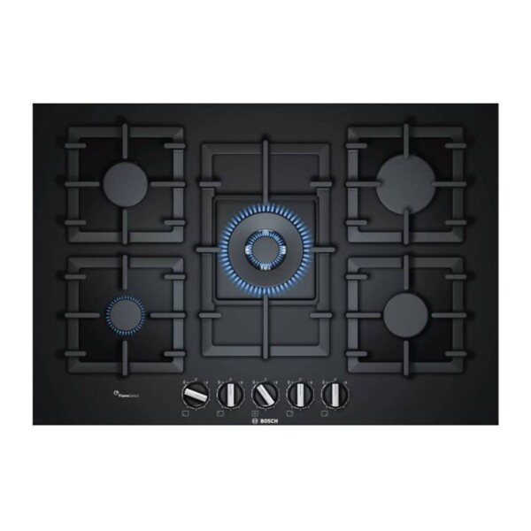 Anafe a gas Bosch PPQ7A6B90 Vidrio 75cm negro