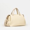 Cartera de mano Resort en cuero graneado Cotton Niquel