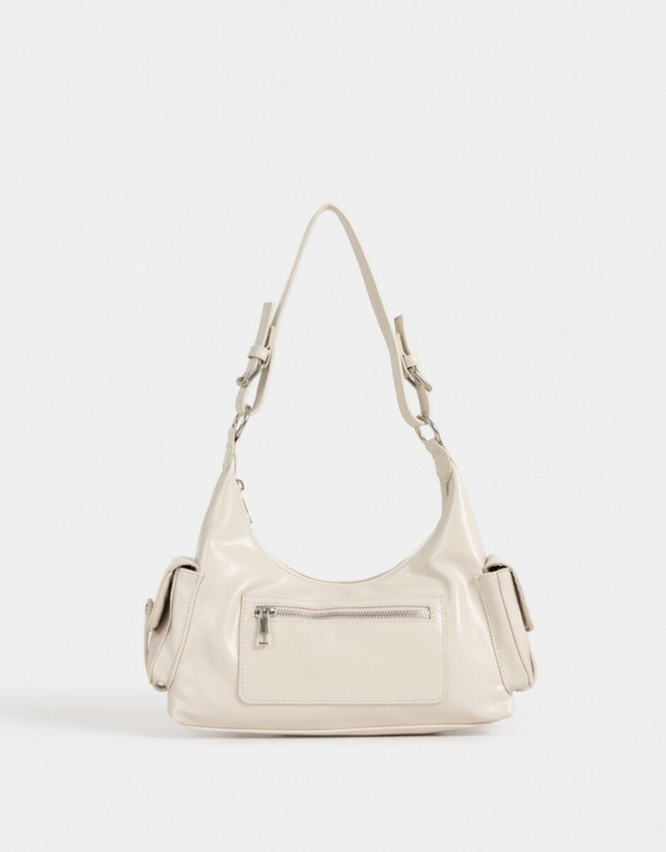 Bandolera Multipocket Crudo - Blanco Crudo 