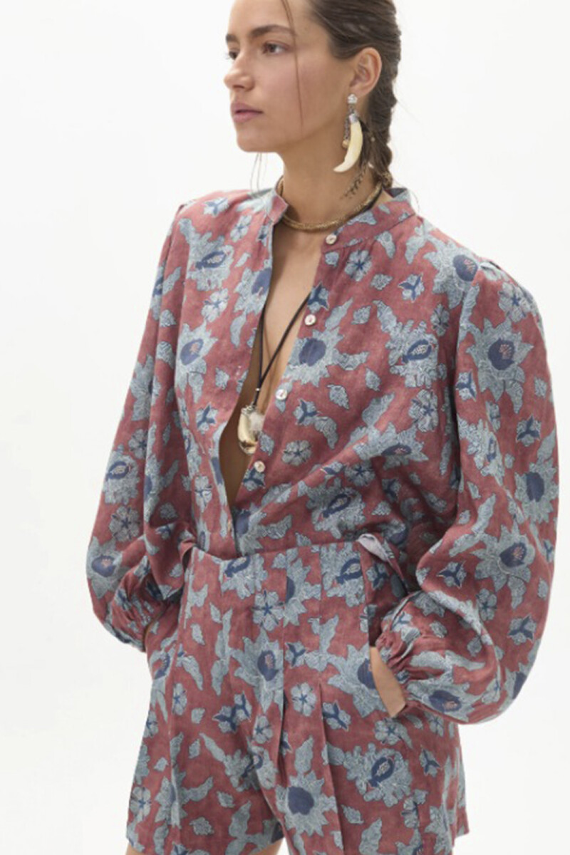 MEKNES LINEN SHIRT Multicolor