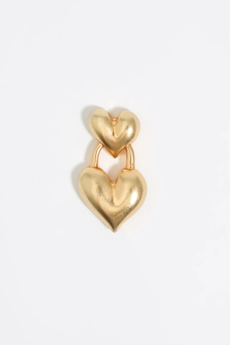PENDIENTES DOBLE CORAZÓN Oro