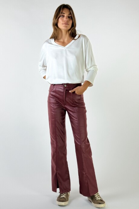 PANTALON AMARANTO Bordeaux