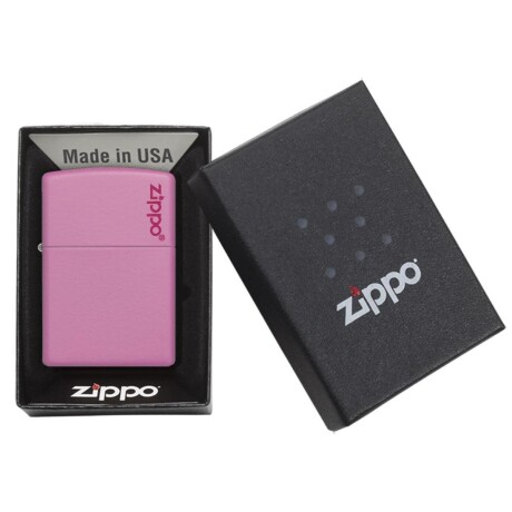 Encendedor Zippo Classic rosa mate con logo - 238ZL Encendedor Zippo Classic rosa mate con logo - 238ZL