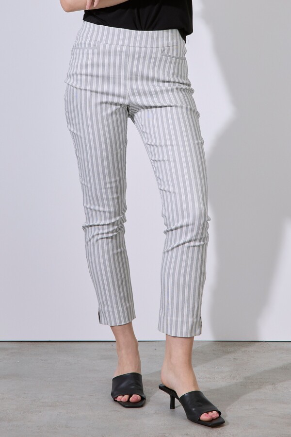 Pantalon Lineas Modelador GRIS/MULTI