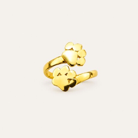 Anillo Huellas - Plata y Baño de Oro Anillo Huellas - Plata y Baño de Oro
