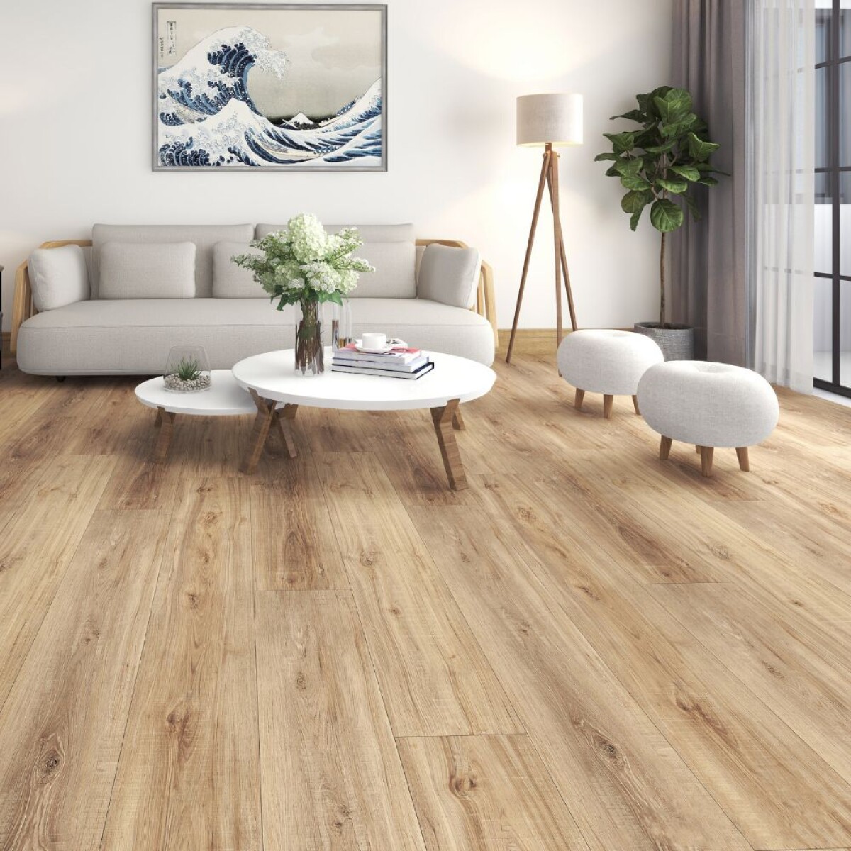 Piso Vinilico Alto Transito Comercial Click YM 6617-3 
