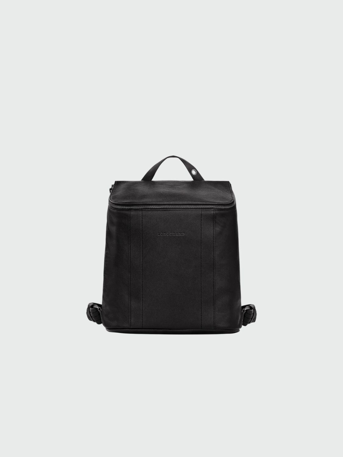 Longchamp -Mochila de cuero talle M, Longchamp 3D Negro