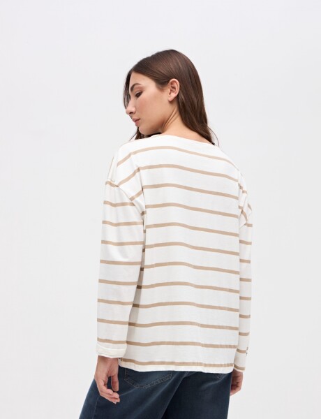 Remera Petal Off white