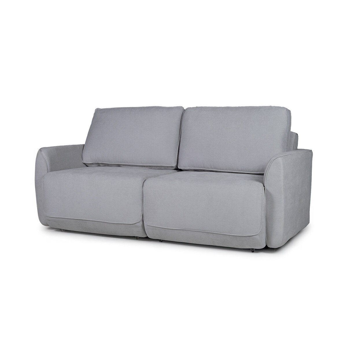 Sofá Ravena (Rebatible) - Tela Microfibra - 9252 (Gris) 