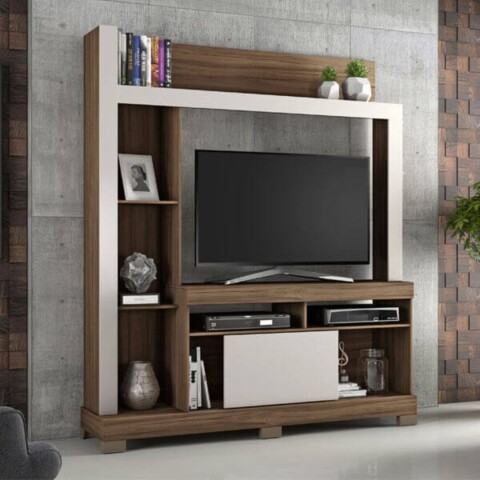 Estante Abba 1580 NT1025 Notavel Nogal Trend | Off White Estante Abba 1580 NT1025 Notavel Nogal Trend | Off White