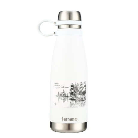 Botella Térmica Terrano 800ML Tapa Rosca BLANCO