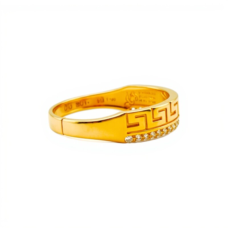 Anillo-Oro bajo-Piedra zirconia-AN8045 conpiedra