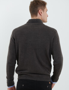 470415 REMERA HARRINGTON LABEL Gris Oscuro Melange