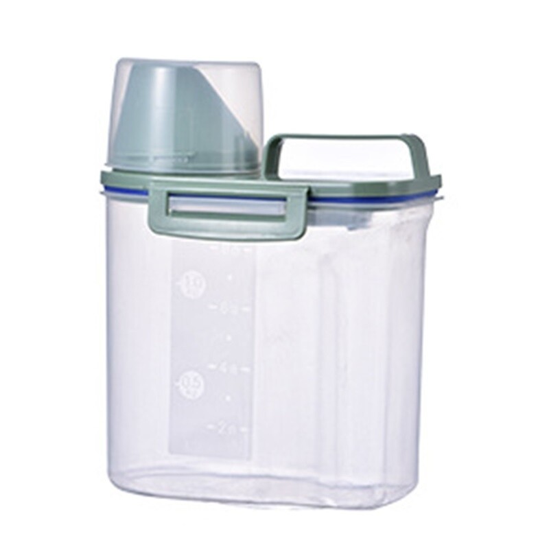Contenedor plástico para Cocina Despensa 1kg verde