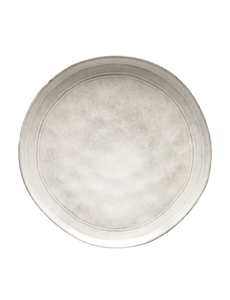 PLATO DE MESA D27CM BLANCO BORDE GRIS PLATO DE MESA D27CM BLANCO BORDE GRIS
