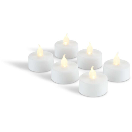 Vela LED MORGAN temporizador 6 uds Blanco