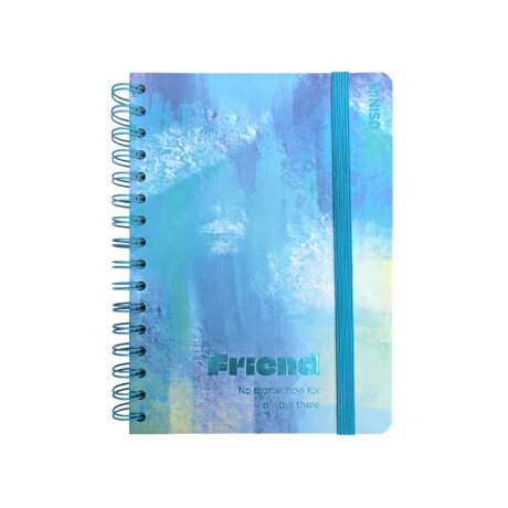 Cuaderno pastel A6 celeste