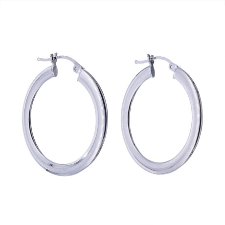 Par de aros de plata 925. Par de aros de plata 925.