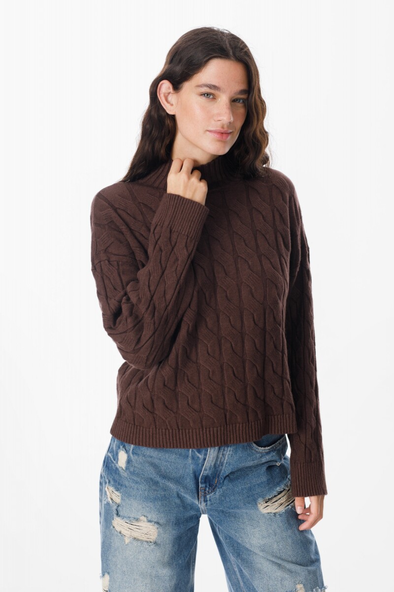 Sweater Liquen Chocolate