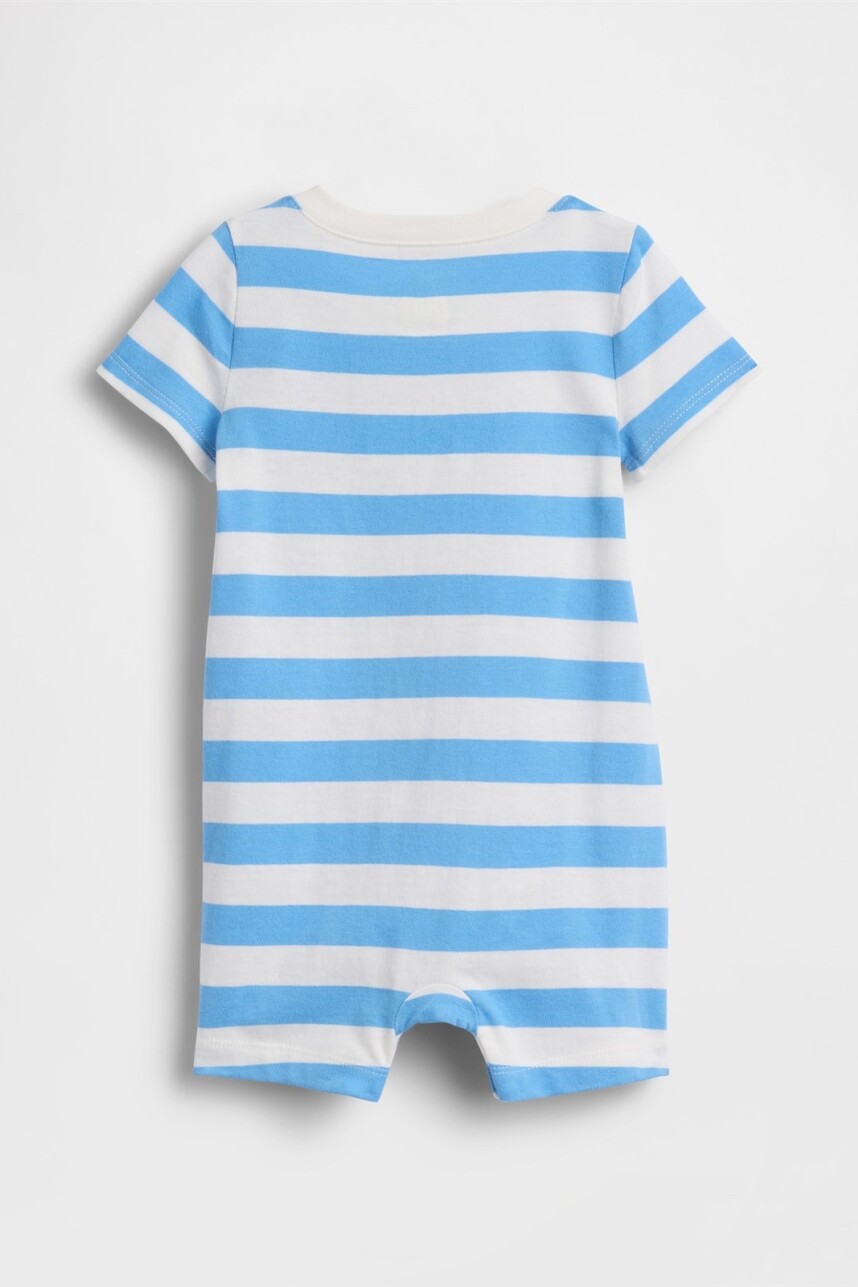 Enterito Logo Gap Bebé Blue White Stripe