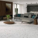 PORCELANATO PARA PISO Y PARED DE 66X66 PORCELANATO BLANCO MATE DISEÑO TERRAZO SERIE SONAR CODICER BLANCO