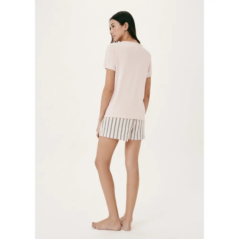 PIJAMA MM FEM ROSA CLARO