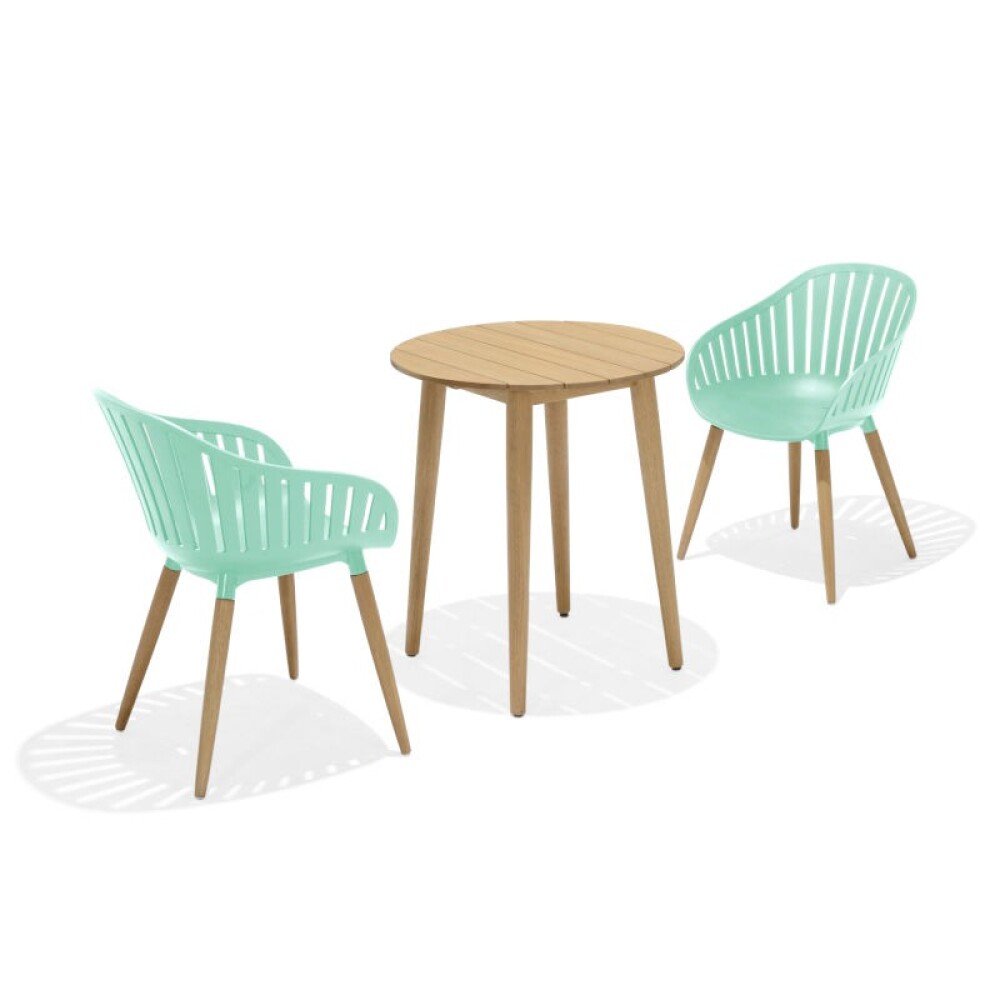 Juego de Mesa y sillas de Jardín - Nassau Verde