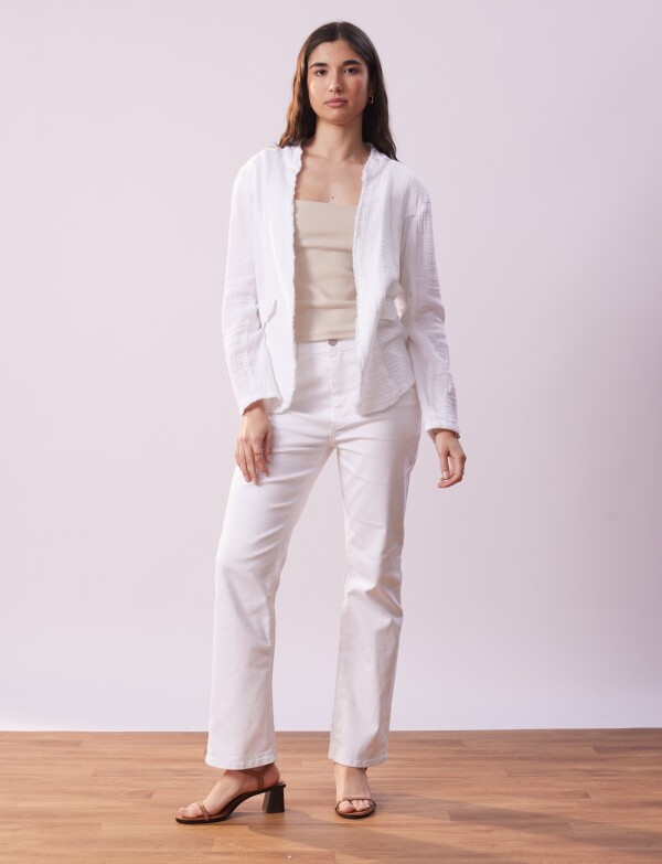 Chaqueta Algodon BLANCO