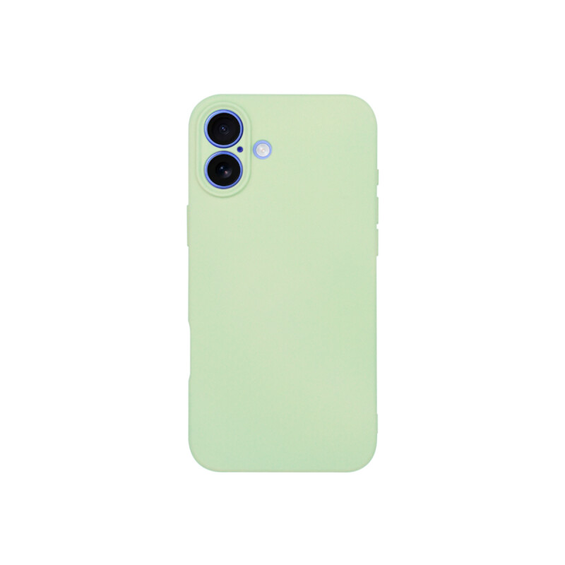 Protector para iPhone 16 engomado color verde pastel Protector Para Iphone 16 Engomado Color Verde Pastel