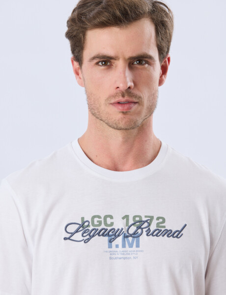 REMERA ESTAMPADA DE ALGODÓN Blanco