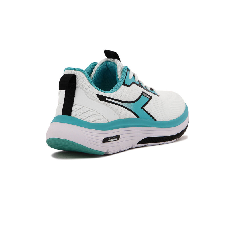 Diadora Moon Calzado Running Mujer - Blanco/Turquesa Blanco-Turquesa