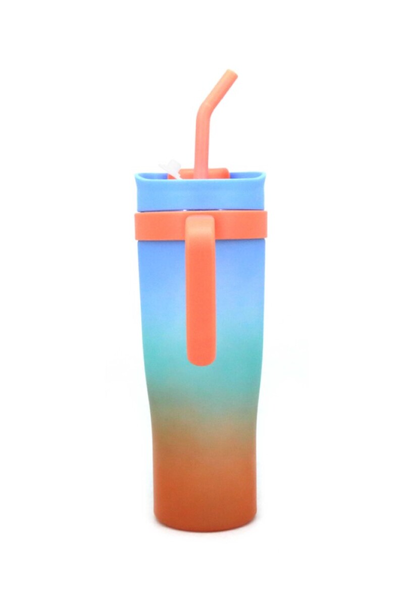 Vaso con sorbo Celeste